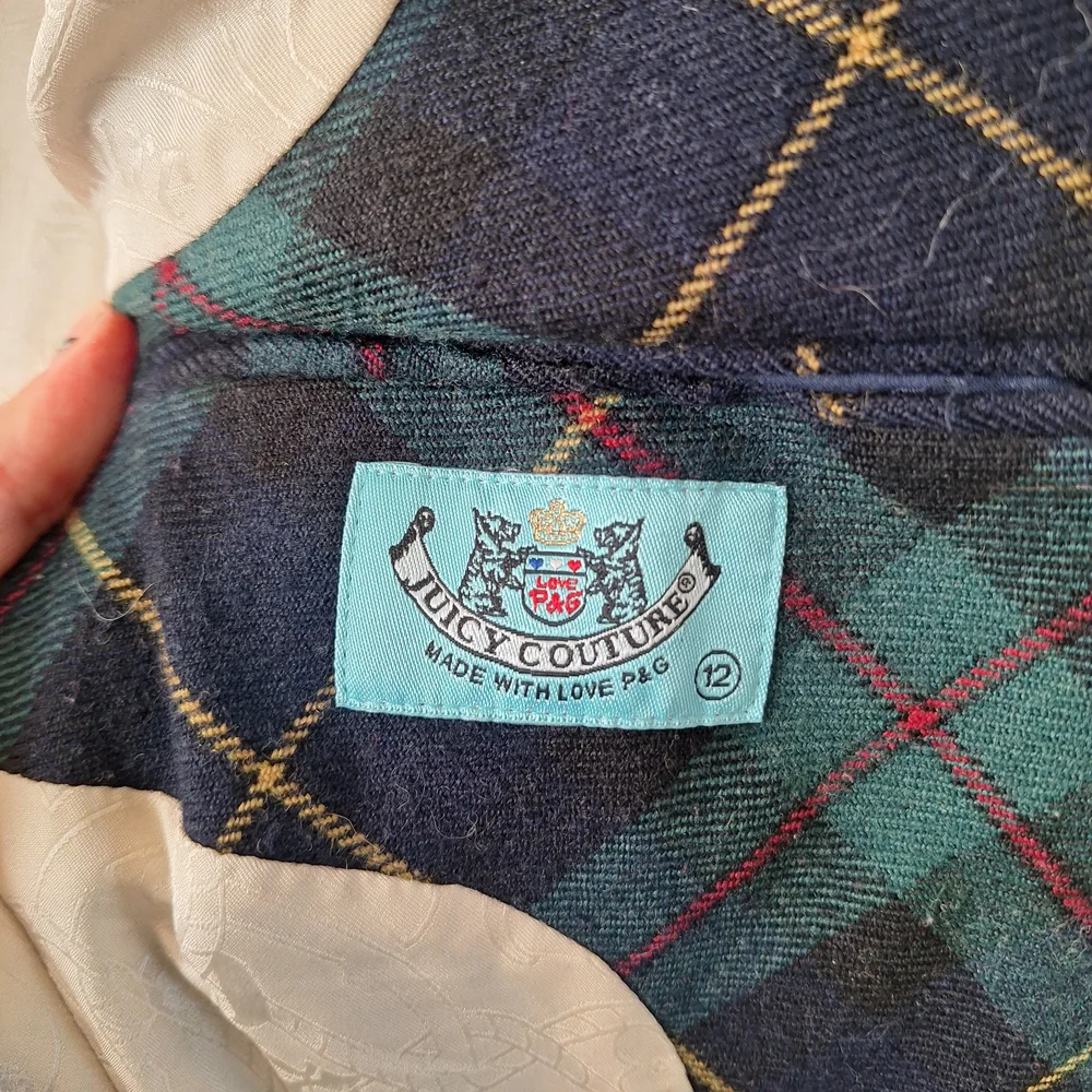 Juicy Couture Tartan Blazer in Green and Blue - Picture 2 of 7